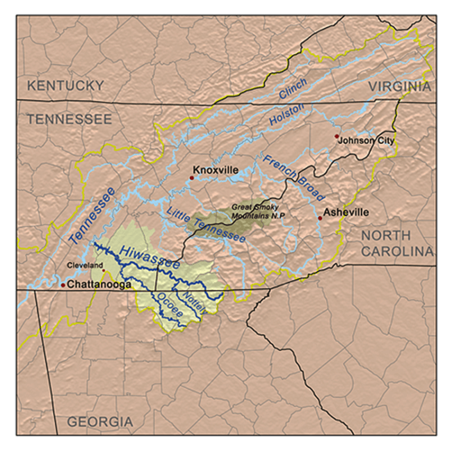 Hiwassee River Map